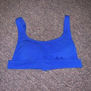 Blue bikini top! Size medium
